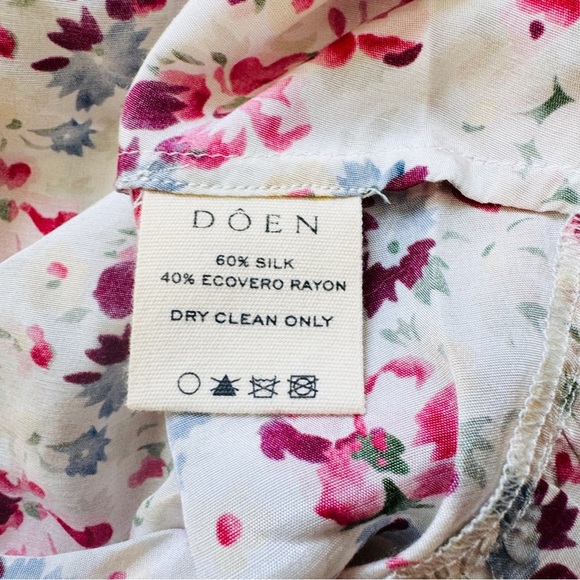 Doen silk blend Floral Sleeveless Dress NEW - Picture 6 of 7